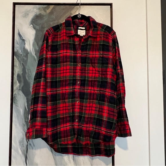 American eagle plaid long sleeve flannel button down shirt XL - Picture 1 of 5